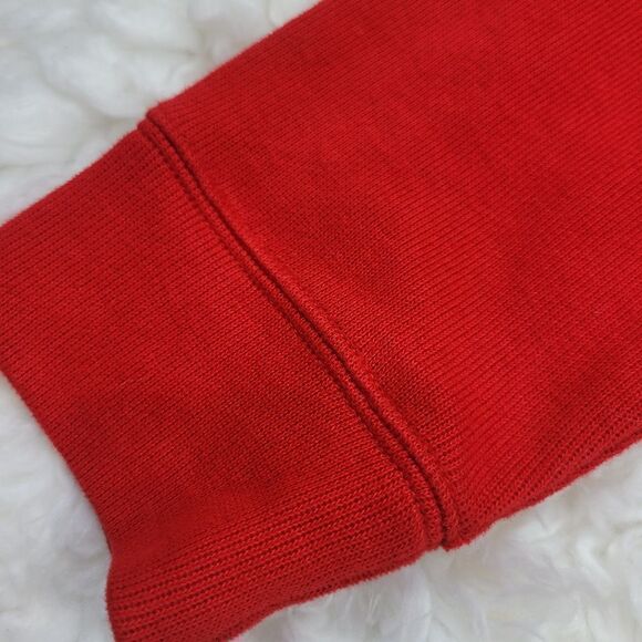 Polo Ralph Lauren Sweater Men's Size L Red Pullover Sweatshirt Quarter Zip Pony - Picture 4 of 11